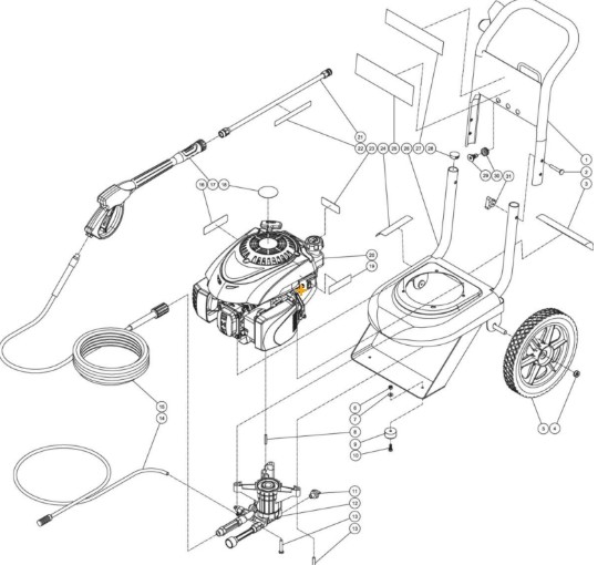 MITM CV-2400 pressure washer replacement parts